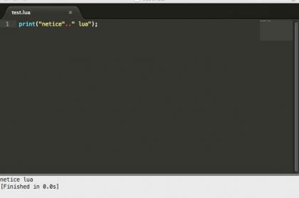 MAC下Sublime Text2 lua 配置